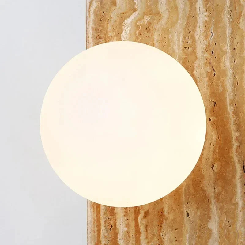 Nelmita Travertine Wall Lamp