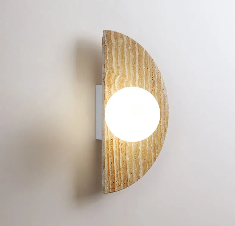 Nelmita Travertine Wall Lamp
