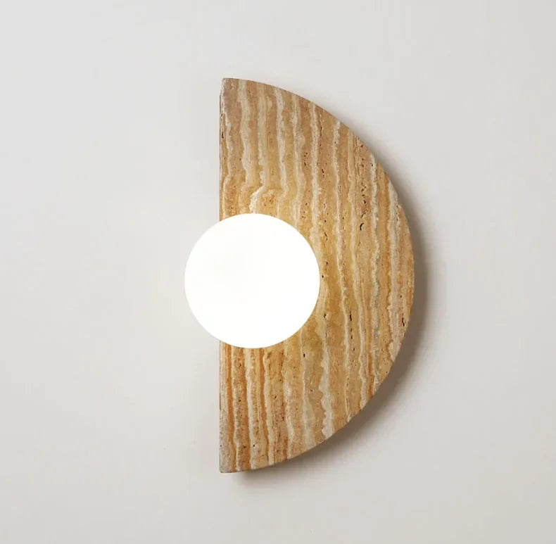 Nelmita Travertine Wall Lamp