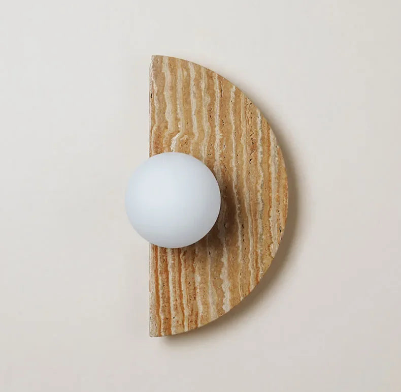 Nelmita Travertine Wall Lamp