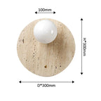 Nelmita Travertine Wall Lamp - Natural
