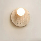 Nelmita Travertine Wall Lamp - Natural