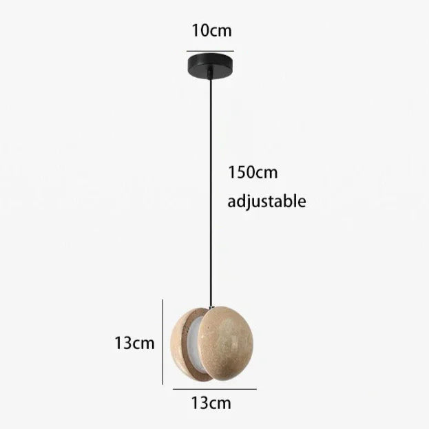 Nelmoda Travertine Pendant Lamp
