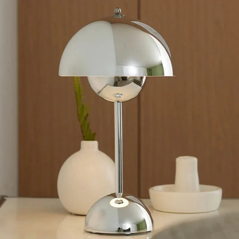 Nelndia Chrome Table Lamp