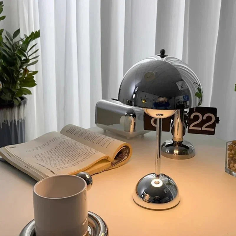 Nelndia Chrome Table Lamp