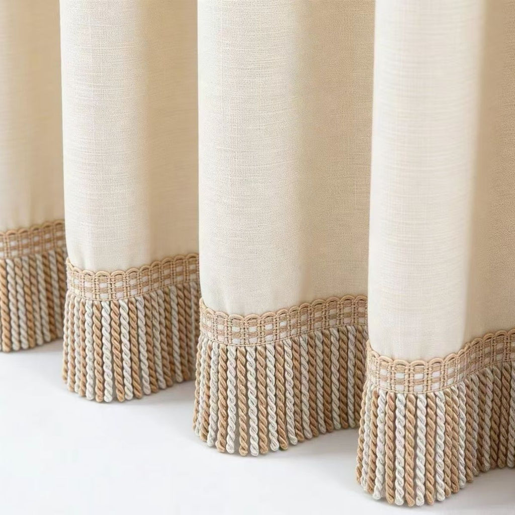 Noble Curtain with Fringe Trim | Kelmera