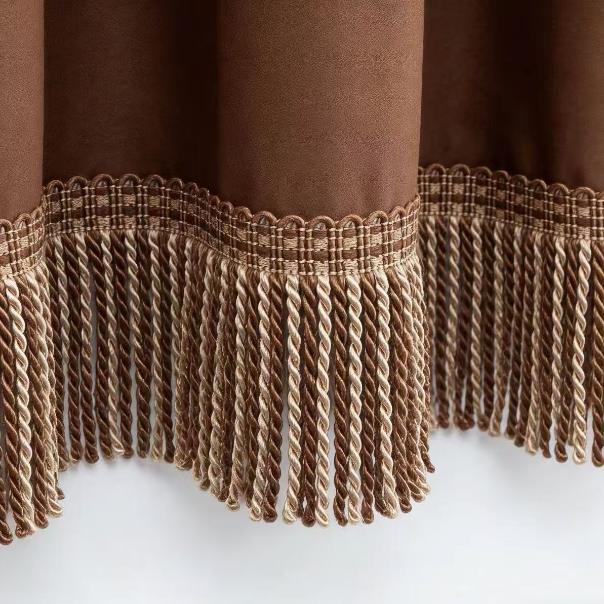 Noble Curtain with Fringe Trim | Kelmera
