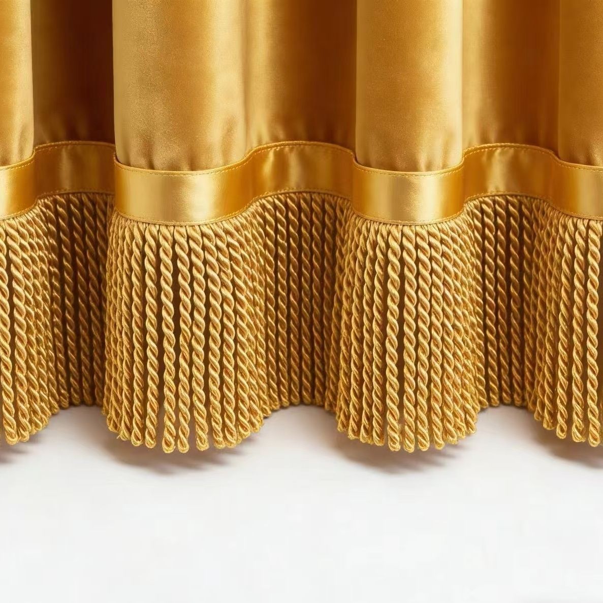 Noble Curtain with Fringe Trim | Kelmera