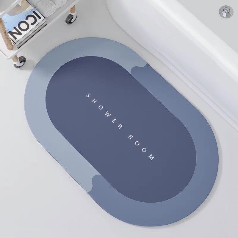 Non-Slip Oval Shower Mat | Kelmera