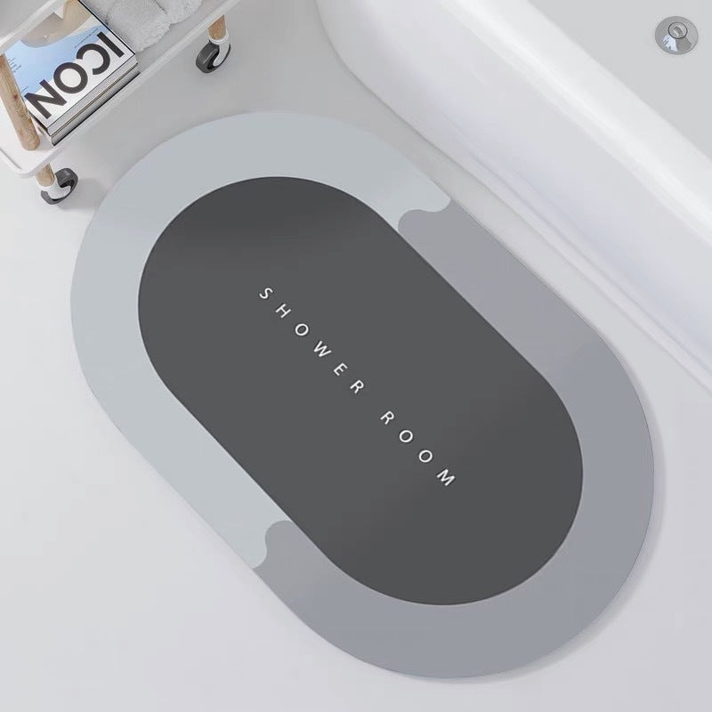 Non-Slip Oval Shower Mat | Kelmera