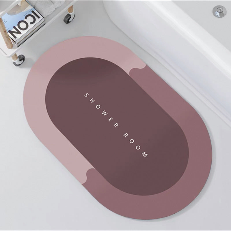 Non-Slip Oval Shower Mat | Kelmera