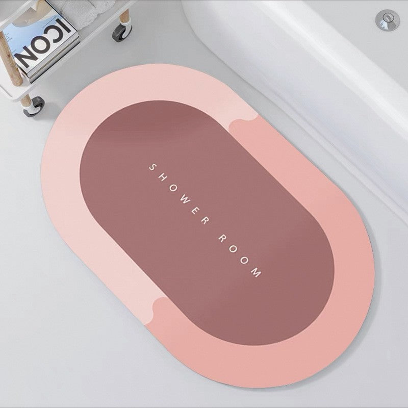 Non-Slip Oval Shower Mat | Kelmera