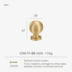 Oakdean Brass Knobs