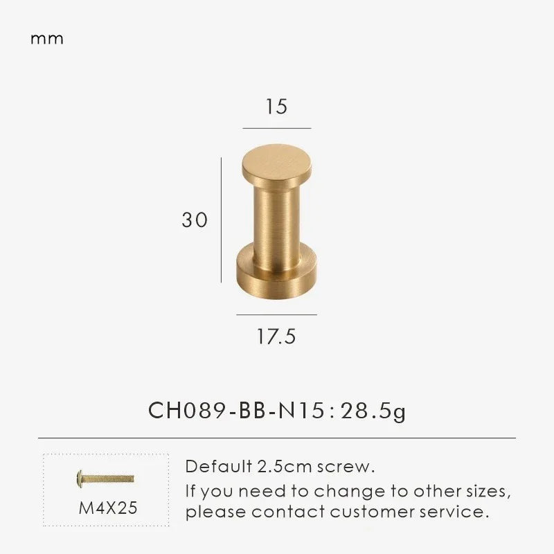 Olevessa Brass Wall Hook