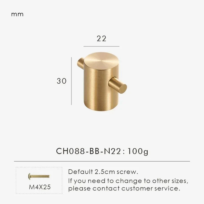 Olevessa Brass Wall Hook