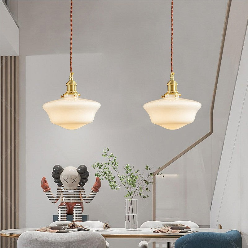 Opalines Glass LED Vintage Pendant Light | Kelmera