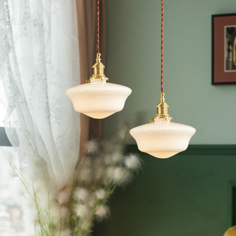 Opalines Glass LED Vintage Pendant Light | Kelmera