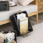 Open Storage Basket with Natural Fiber and Raffia Covering | Kelmera