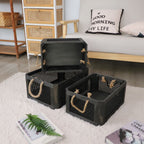 Open Storage Basket with Natural Fiber and Raffia Covering | Kelmera
