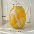 Orfossa Striped Glass Vase