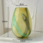Orfossa Striped Glass Vase