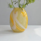Orfossa Striped Glass Vase