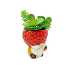 Original Flower Pot Figure with Gnome Motif | Kelmera