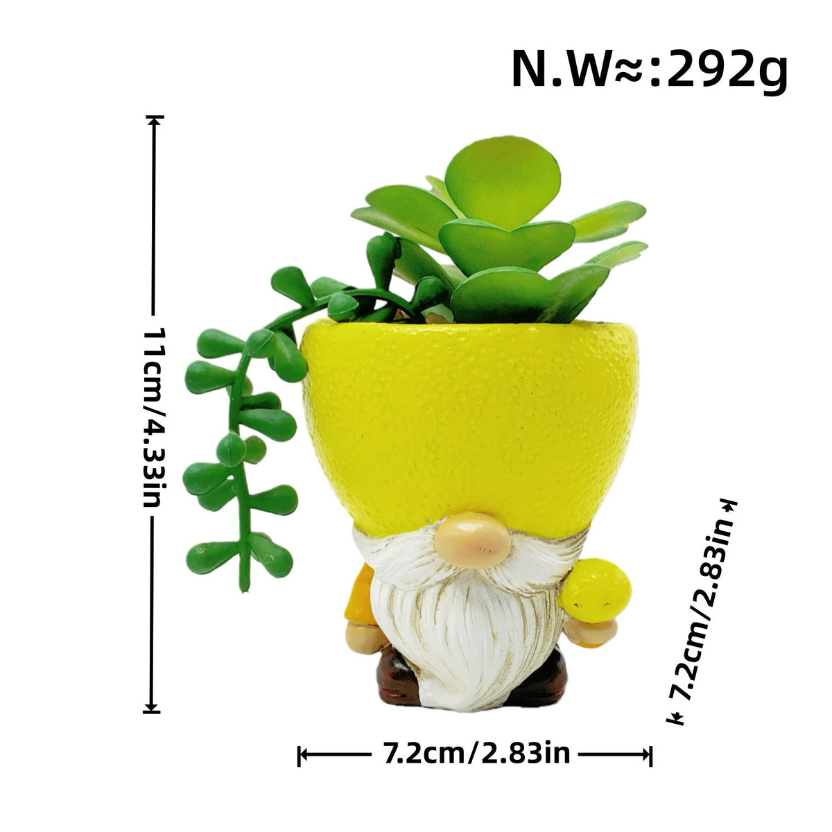 Original Flower Pot Figure with Gnome Motif | Kelmera