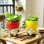 Original Flower Pot Figure with Gnome Motif | Kelmera