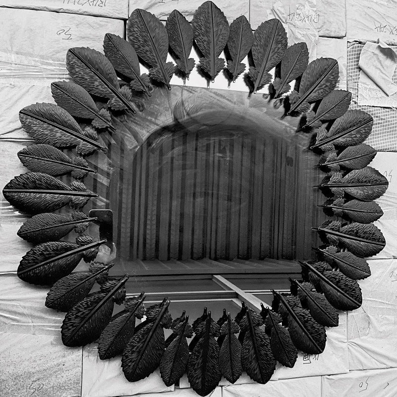 Ornamental Leaf-Designed Wall Mirror | Kelmera
