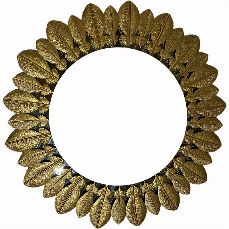 Ornamental Leaf-Designed Wall Mirror | Kelmera