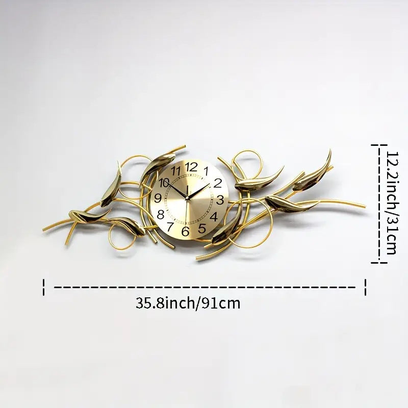 Ornate Decorative Metal Wall Clock | Kelmera