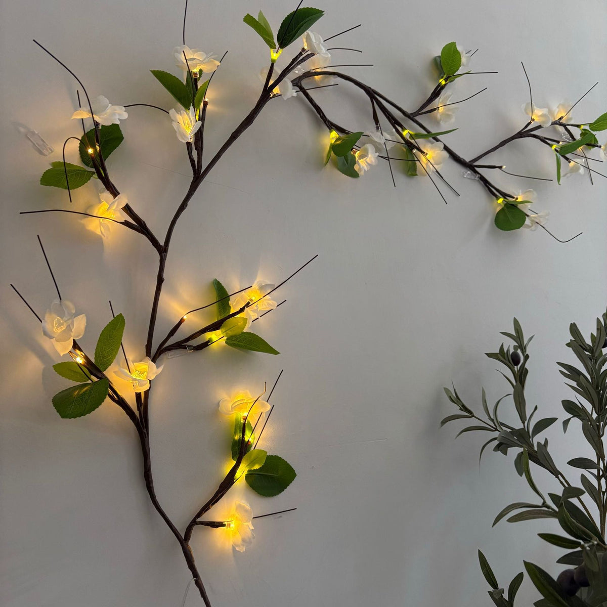 Ornate LED Cherry Blossom Wall Light | Kelmera