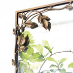 Ornate Wall Mirror with Leaf Accents | Kelmera