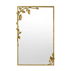 Ornate Wall Mirror with Leaf Accents | Kelmera