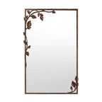 Ornate Wall Mirror with Leaf Accents | Kelmera