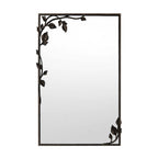 Ornate Wall Mirror with Leaf Accents | Kelmera