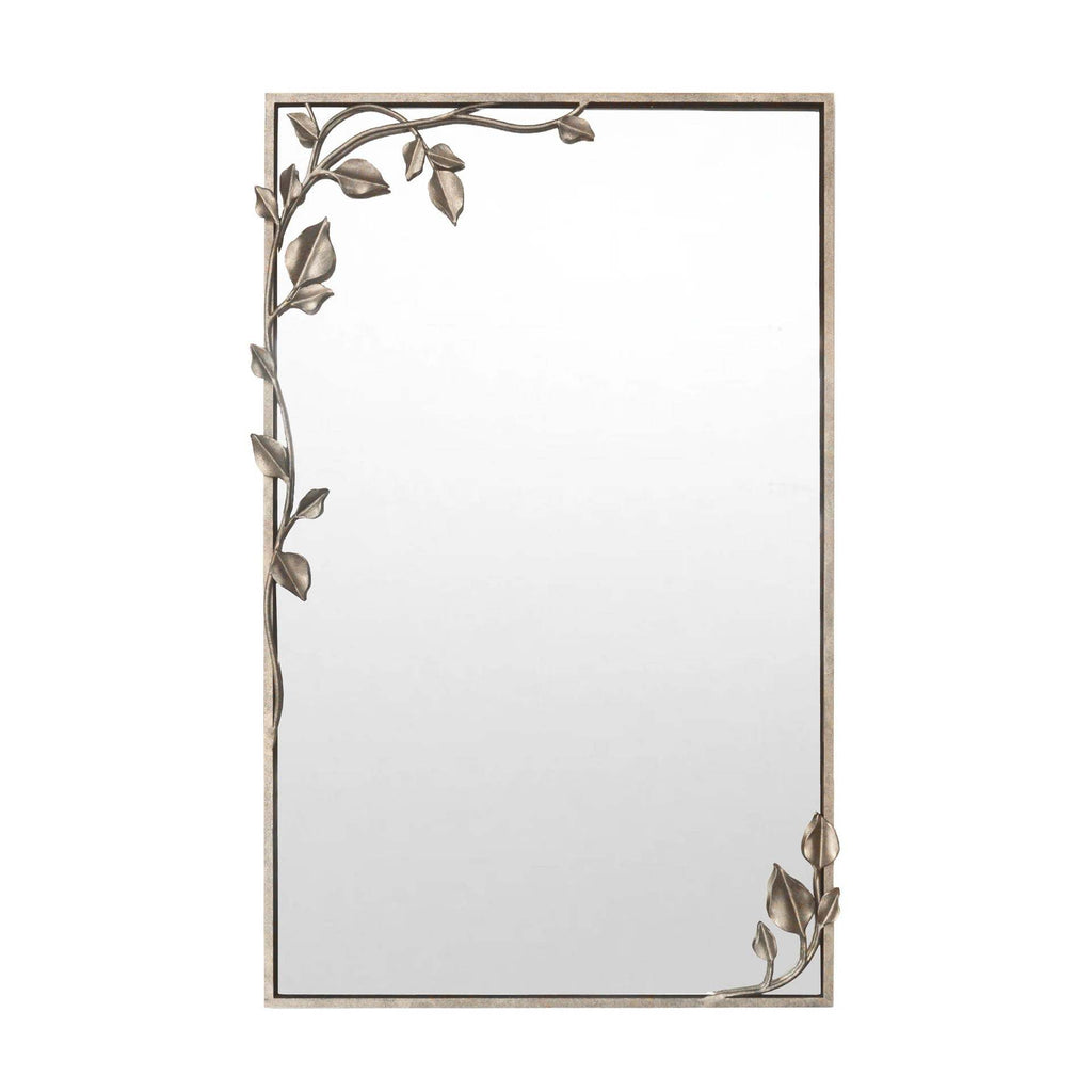 Ornate Wall Mirror with Leaf Accents | Kelmera