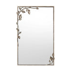 Ornate Wall Mirror with Leaf Accents | Kelmera