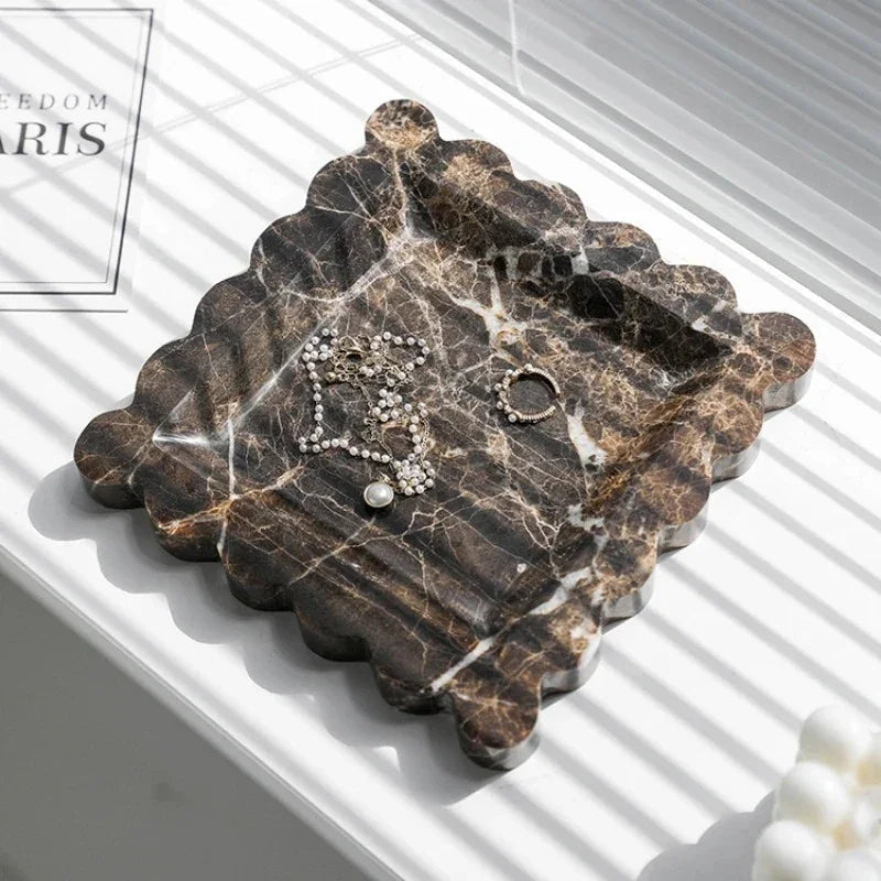 Orrando Travertine Jewellery Tray