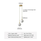 Ortunda Glass Ball Pendant Lamp