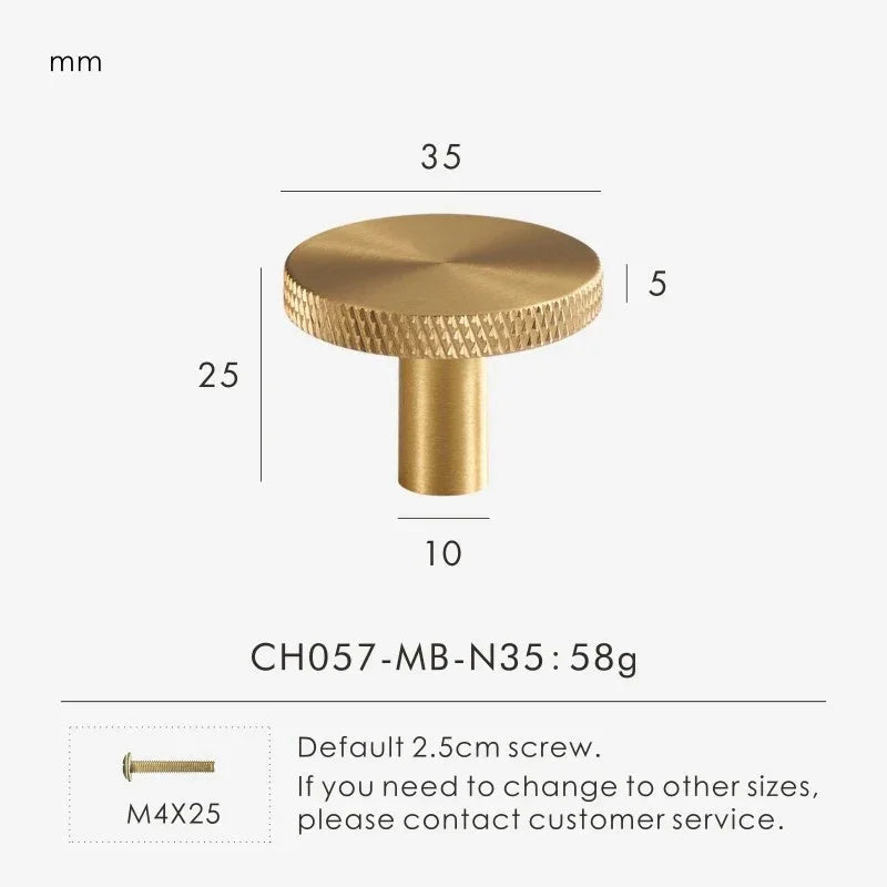 Orvura Solid Brass Knobs and Handles
