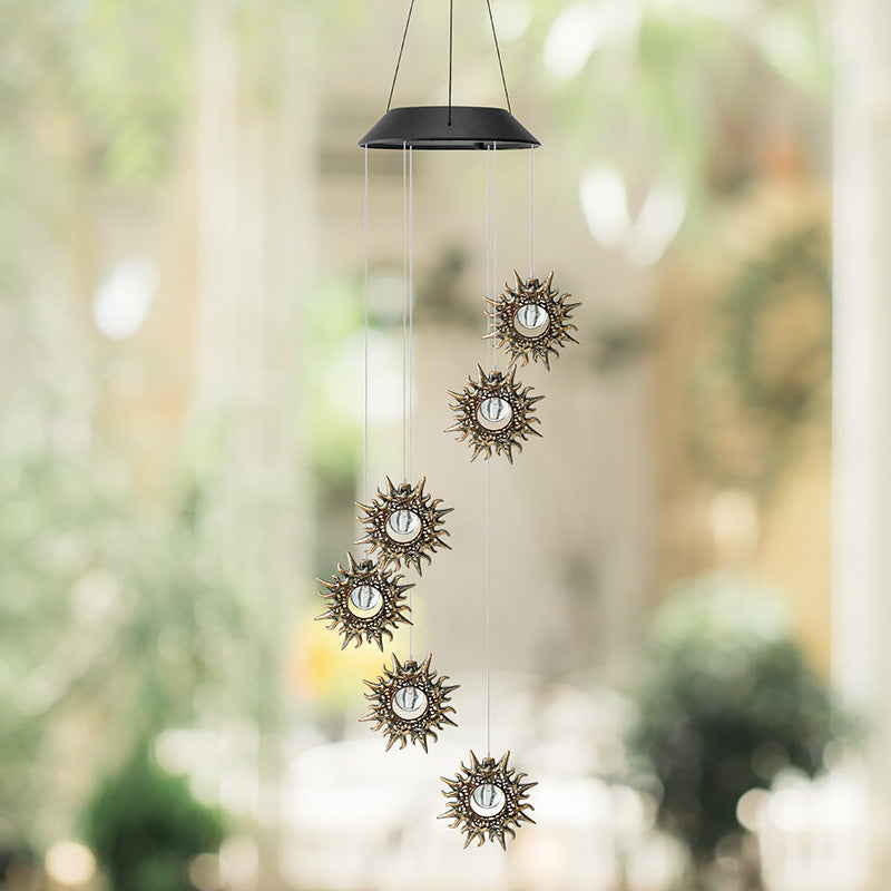 Outdoor Metal Star Wind Chime with Resonating Aluminum Tubes | Kelmera