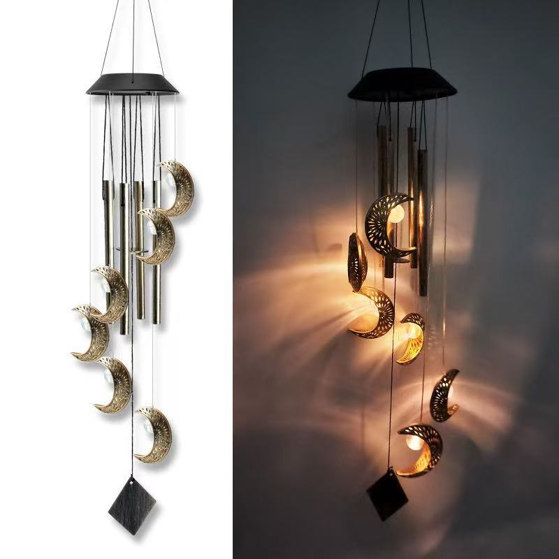 Outdoor Metal Star Wind Chime with Resonating Aluminum Tubes | Kelmera