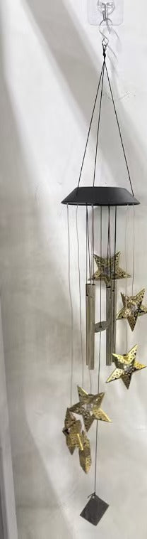 Outdoor Metal Star Wind Chime with Resonating Aluminum Tubes | Kelmera
