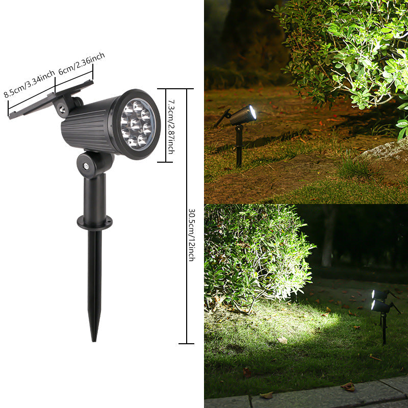 Outdoor Solar Adjustable LED Spike Spotlight for Garden Landscape Lighting | Kelmera