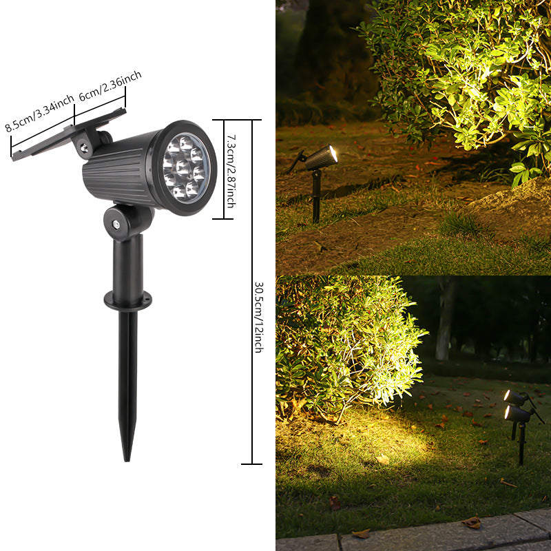 Outdoor Solar Adjustable LED Spike Spotlight for Garden Landscape Lighting | Kelmera