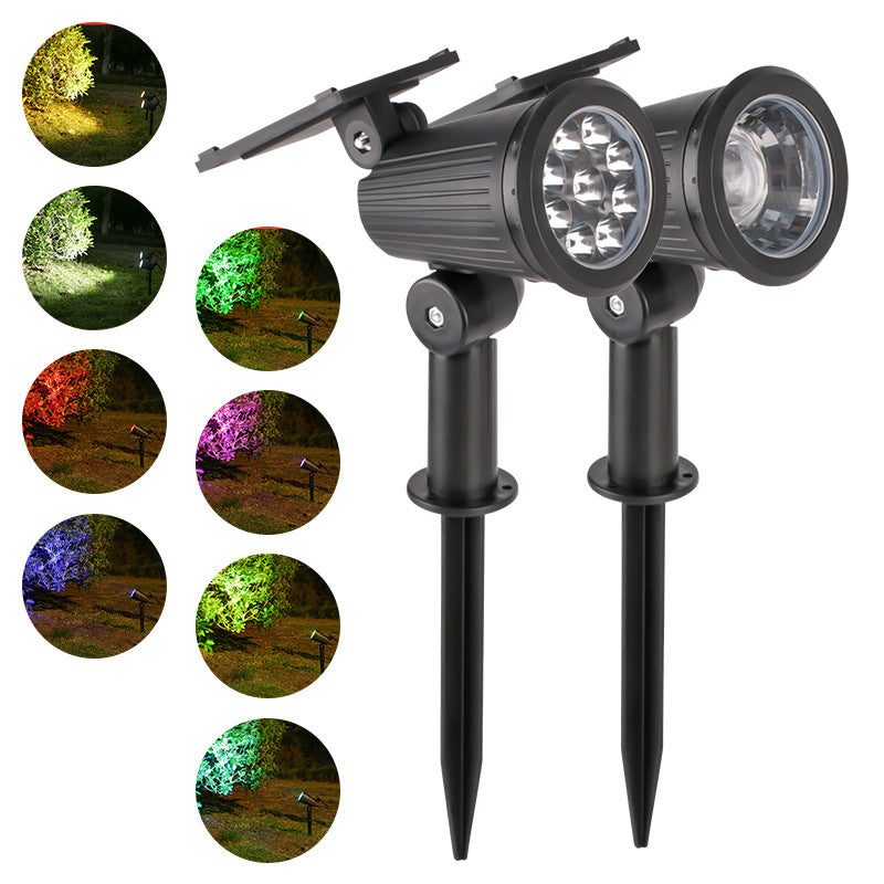 Outdoor Solar Adjustable LED Spike Spotlight for Garden Landscape Lighting | Kelmera