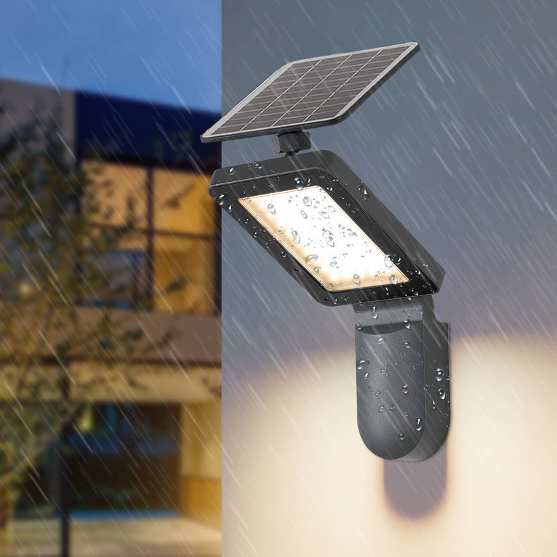 Outdoor Solar Motion Sensor Wall Lamp with Adjustable Panel | Kelmera