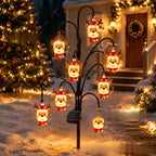 Outdoor Solar-Powered Reindeer LED String Light Garland | Kelmera